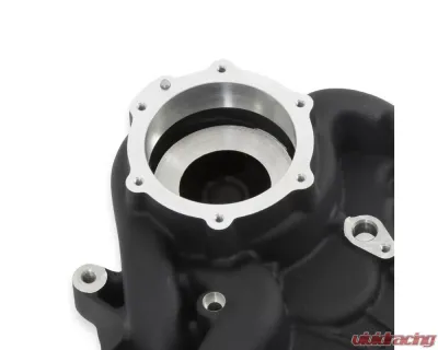 Holley Black Water Pump Manifold Timing Cover Ford 7.3L Godzilla Engine - 97-418