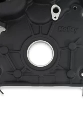 Holley Black Water Pump Manifold Timing Cover Ford 7.3L Godzilla Engine                                     - 97-418 - Image 6