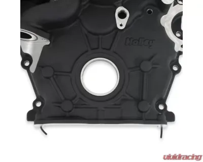 Holley Black Water Pump Manifold Timing Cover Ford 7.3L Godzilla Engine - 97-418