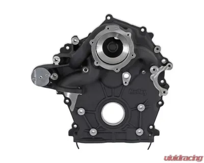 Holley High-Mount Accessory Drive with Holley Oiling System Base Kit - Black Ford 7.3L Godzilla Engines 2020+ - 20-320BK