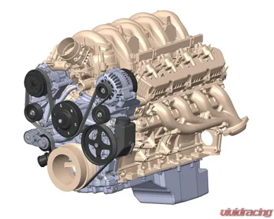 Holley High-Mount Accessory Drive with Holley Oiling System Base Kit Ford 7.3L Godzilla Engines 2020+ - 20-320