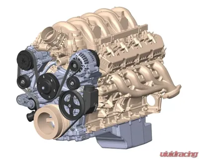 Holley High-Mount Accessory Drive with Holley Oiling System Complete Kit Ford 7.3L Godzilla Engines 2020+ - 20-340