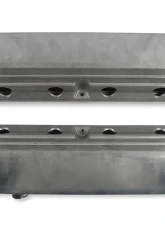 Holley 2-Piece Ford Style Natural Aluminum Valve Cover Chevrolet Gen III/IV LS                                     - 241-185 - Image 2