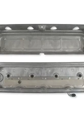 Holley 2-Piece Ford Style Natural Aluminum Valve Cover Chevrolet Gen III/IV LS                                     - 241-185 - Image 7
