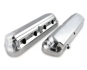 Holley 2-Piece Ford Style Polished Aluminum Valve Cover Chevrolet Gen III/IV LS
