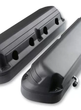 Holley 2-Piece Ford Style Natural Satin Black Valve Cover Chevrolet Gen III/IV LS                                     - 241-187 - Image 10
