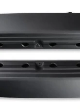 Holley 2-Piece Ford Style Natural Satin Black Valve Cover Chevrolet Gen III/IV LS                                     - 241-187 - Image 2