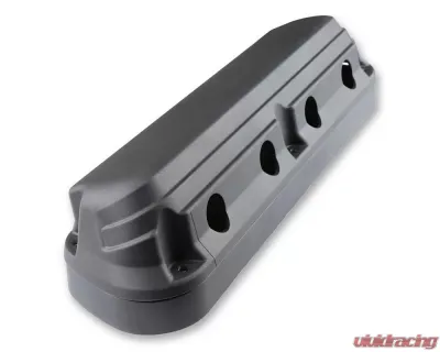 Holley 2-Piece Ford Style Natural Satin Black Valve Cover Chevrolet Gen III/IV LS - 241-187