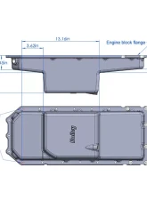 Holley Gen III Hemi Black Swap Oil Pan Mid-Sump Non-VVT Hemi Engines 5.7L/6.1L 2003-2010                                     - 302-60BK - Image 17