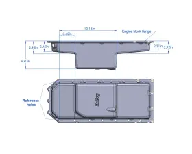 Holley Gen III Hemi Black Swap Oil Pan Mid-Sump VVT Hemi Engines