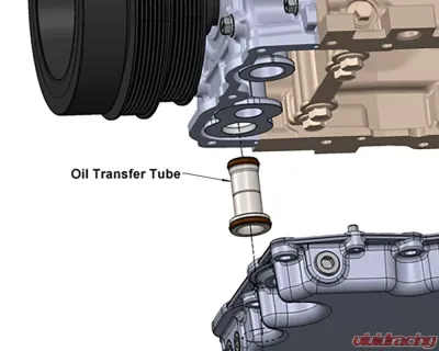 Holley Oil Transfer Tube Ford 7.3L Godzilla Engines 2020+ - 302-86