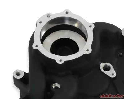 Holley Black Timing Cover Ford 7.3L Godzilla Engine 2020+ - 97-417