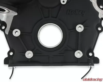 Holley Black Timing Cover Ford 7.3L Godzilla Engine 2020+ - 97-417