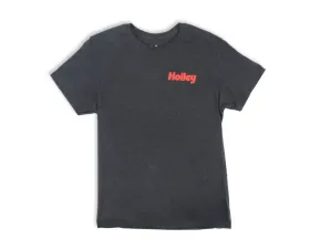 Holley Black Ink Heather Branded Soft Hand Ringspun Tee w/ Holley Graphic