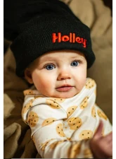 Holley Embroidered Cuffed Beanie                                     - 10439HOL - Image 7