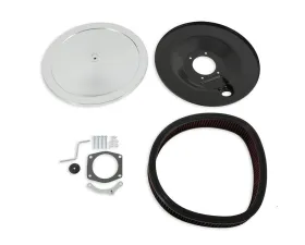 Holley 16 Inch Diameter Chrome RetroFilter Drive-by-Wire Air Cleaner