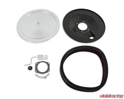 Holley 16 Inch Diameter Chrome RetroFilter Drive-by-Wire Air Cleaner - 120-500