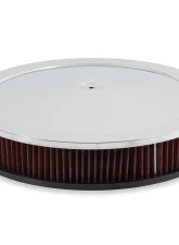 Holley 16 Inch Diameter Chrome RetroFilter Drive-by-Wire Air Cleaner                                     - 120-500 - Image 3