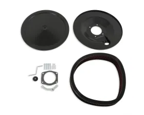 Holley 16 Inch Diameter Black RetroFilter Drive-by-Wire Air Cleaner