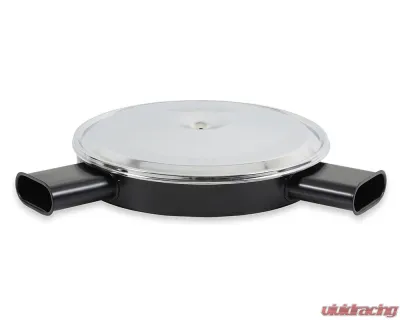 Holley 14 Inch Diameter Dual Snorkel Chrome RetroFilter Drive-by-Wire Air Cleaner - 120-520