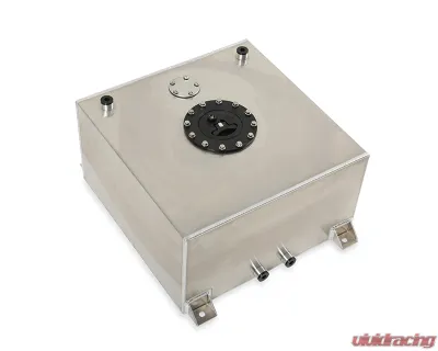 Holley 17x17x9" Flat Bottom 10 Gallon Alumunium Fuel Cell w/ 8" Depth Fuel Gauge Sender - 19-211