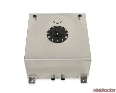 Holley 17x17x9" Flat Bottom 10 Gallon Alumunium Fuel Cell w/ 8" Depth Fuel Gauge Sender - 19-211
