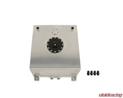 Holley 17x17x9" Flat Bottom 10 Gallon Alumunium Fuel Cell w/ 8" Depth Fuel Gauge Sender - 19-211