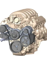 Holley Black Standard Damper Mid-Mount Complete Accessory Drive System GM Gen V LT Engines                                     - 20-205BK - Image 6