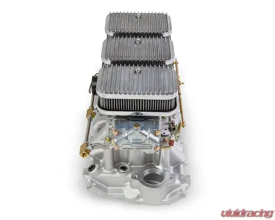 Holley Shiny 350 CFM 2300 Tri-Power 3x2 SBC Intake & Carburetor Kit Miscellaneous - 300-522SA