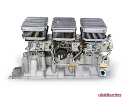 Holley Shiny 350 CFM 2300 Tri-Power 3x2 SBC Intake & Carburetor Kit Miscellaneous - 300-522SA