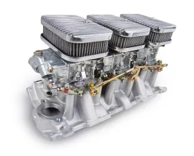 Holley Shiny 350 CFM 2300 Tri-Power 3x2 SBC Intake & Carburetor Kit Miscellaneous