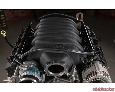 Holley Black Powder Coat Low-Profile Intake Manifold Ford 7.3L Godzilla Engine - 300-900BK