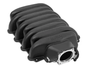 Holley Black Powder Coat Low-Profile Intake Manifold Ford 7.3L Godzilla Engine