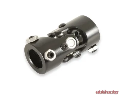 Holley Black Zinc Steel 1"-48 Spline to 1"-DD U-Joint - 320-104