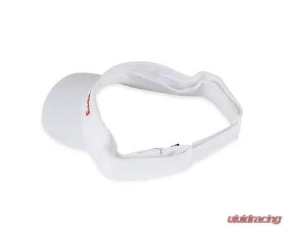 Holley White Visor w/ Red Embroidery - 36-593