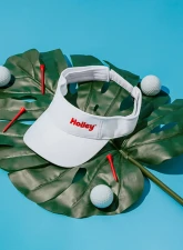 Holley White Visor w/ Red Embroidery                                     - 36-593 - Image 5