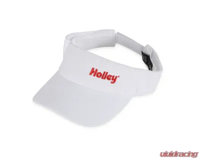 Holley White Visor w/ Red Embroidery - 36-593