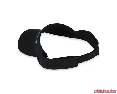 Holley Black Visor w/ Aqua Embroidery - 36-594