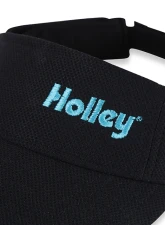 Holley Black Visor w/ Aqua Embroidery                                     - 36-594 - Image 3