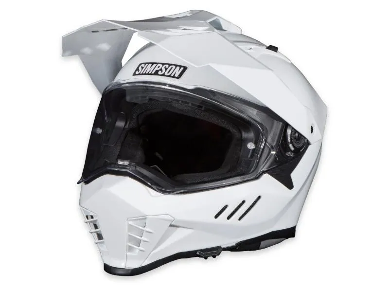 Simpson White Xcursion Bandit Helmet - XB1XS