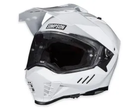 Simpson White Xcursion Bandit Helmet