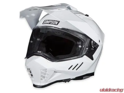 Simpson White Xcursion Bandit Helmet - XB1XL