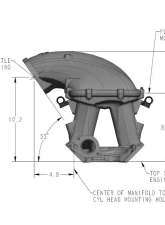 Holley EFI SBF Ford Hi-Ram EFI Manifold with Side Mount Top 8.2" 105mm Throttle Bore                                     - 300-308 - Image 3