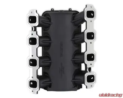 Holley EFI Ultra Lo-Ram Manifold Base (Black Finish) with Port Injection Fuel Rails GM Gen V LT Engine - 300-713BK