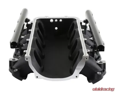 Holley EFI Ultra Lo-Ram Manifold Base (Black Finish) with Port Injection Fuel Rails GM Gen V LT Engine - 300-713BK