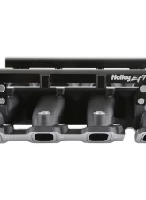 Holley EFI Ultra Lo-Ram Manifold Base (Black Finish) with Port Injection Fuel Rails GM Gen V LT Engine                                     - 300-713BK - Image 5