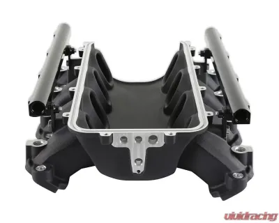 Holley EFI Ultra Lo-Ram Manifold Base (Black Finish) with Port Injection Fuel Rails GM Gen V LT Engine - 300-713BK