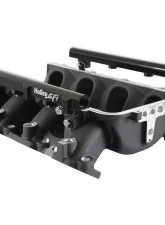 Holley EFI Ultra Lo-Ram Manifold Base (Black Finish) with Port Injection Fuel Rails GM Gen V LT Engine                                     - 300-713BK - Image 8