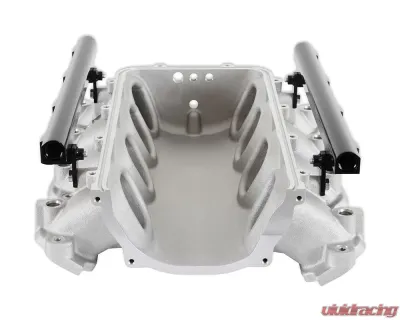 Holley EFI Ultra Lo-Ram Manifold Base (Satin Finish) with Port Injection Fuel Rails GM Gen V LT Engine - 300-713