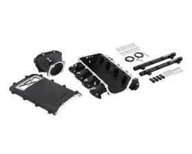 Holley EFI Ultra Lo-Ram Manifold Kit (Black Finish) w/ Port Injection Fuel Rails GM Gen V LT Engine
